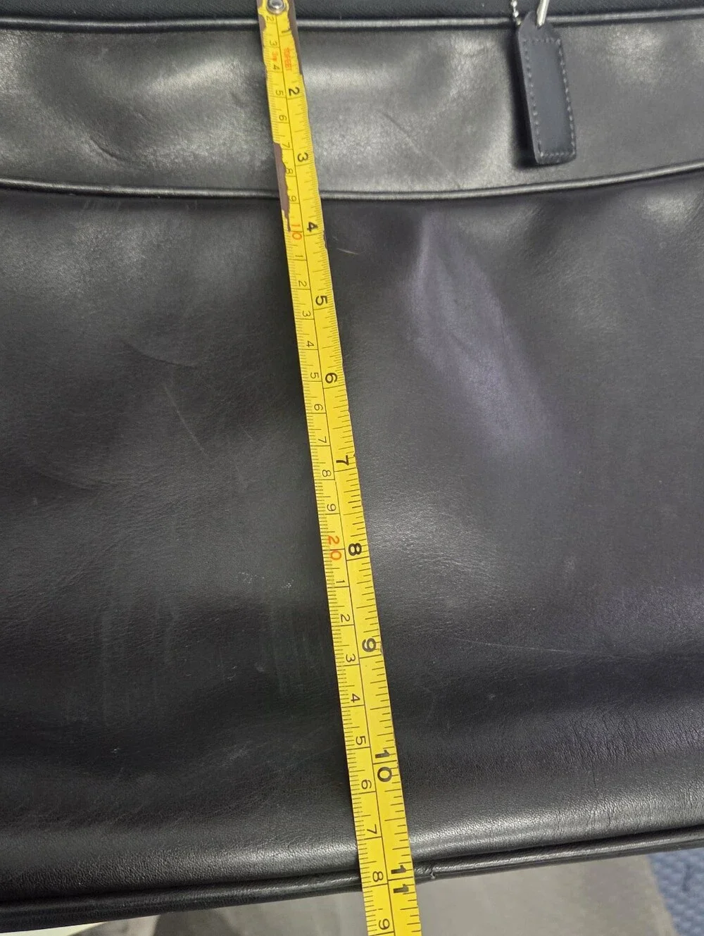 Coach Black Leather Laptop Bag Brief Case